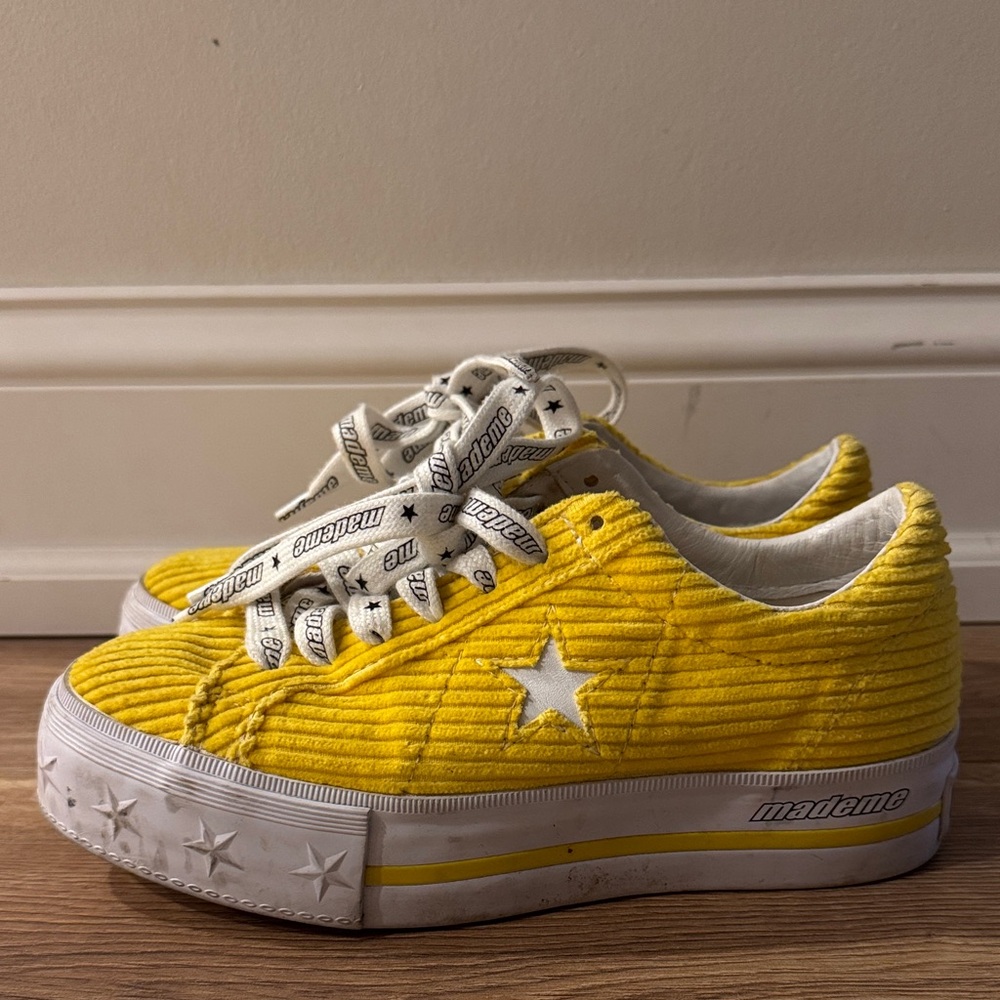 Yellow Corduroy One Star Mademe Converse